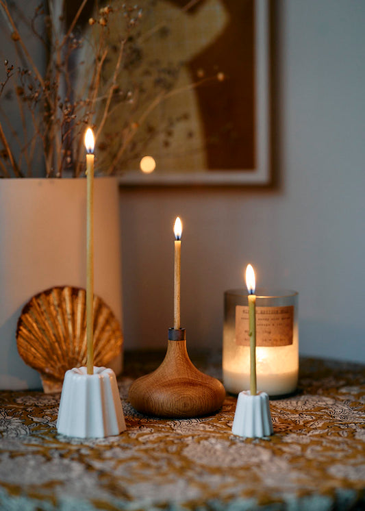 Large Canelé Ceramic Candle Holder