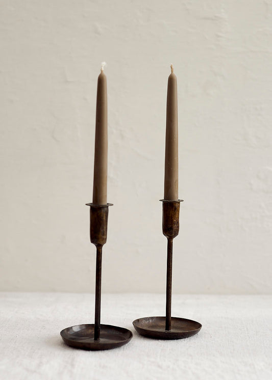 Clay Beeswax Dinner Candles