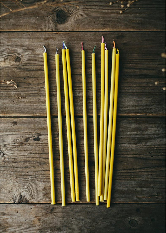 Slim Beeswax Candles